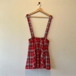 Sexy Plaid Skirt with “Suspender” Straps